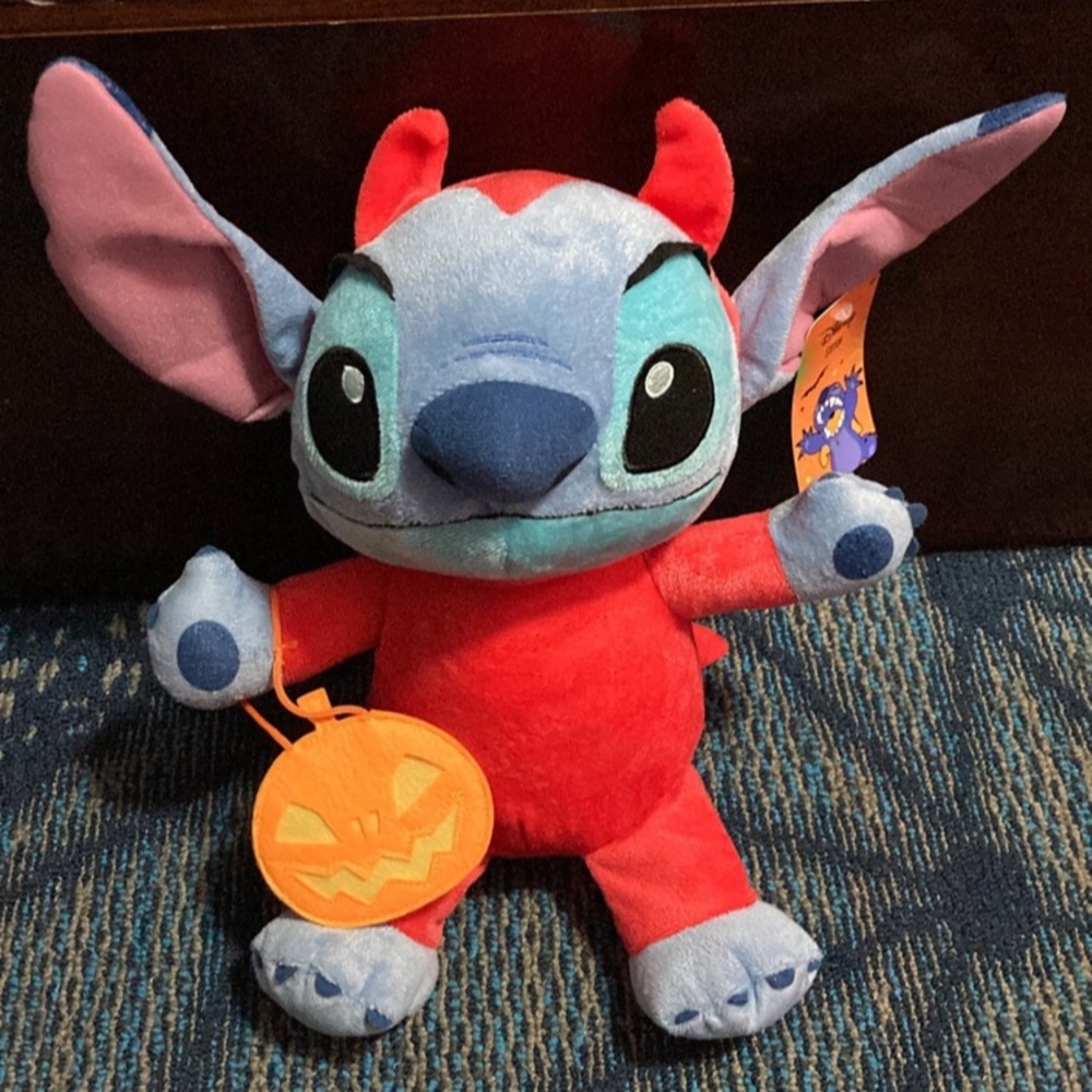 Disney Halloween Stitch Devil Plush